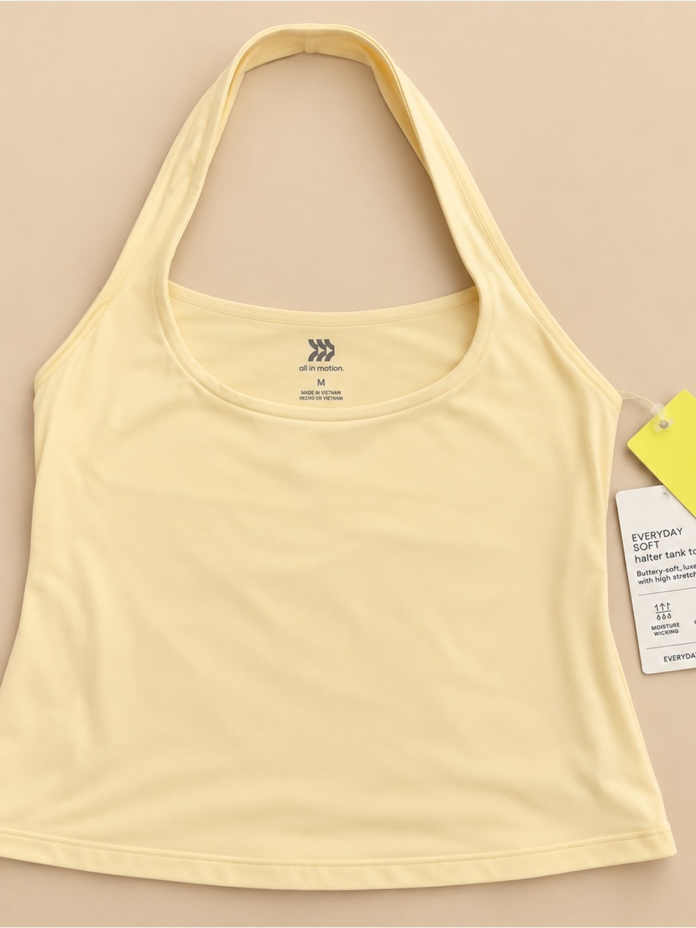 A KC ll in motion Butter Yellow Crop Tank Top